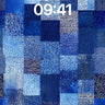 Indigo Lattice Wallpaper with Textured Weave wallpaper for iPhone, iPad & Mac