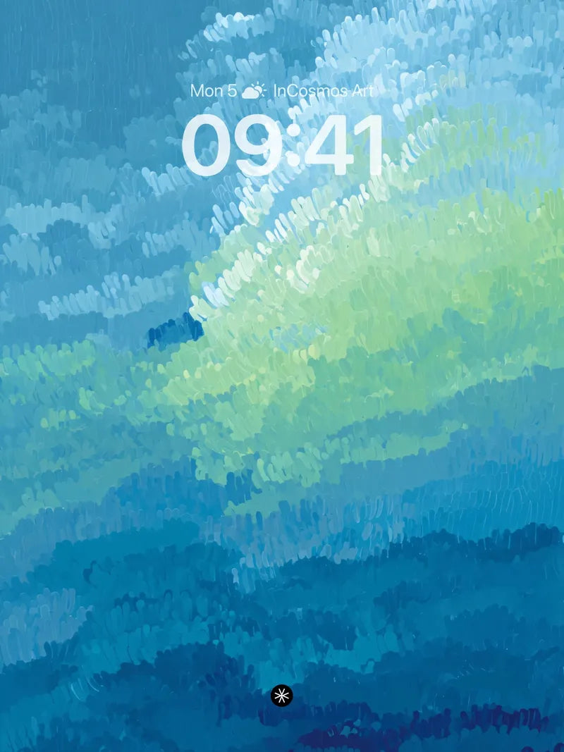 Ethereal Blue-Green Gradient Flow Wallpaper wallpaper for iPhone, iPad & Mac