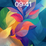 Luminous Leaf Veil Wallpaper with Color Breath wallpaper for iPhone, iPad & Mac