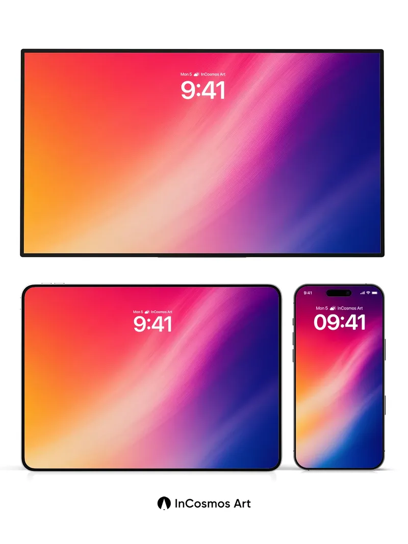 Luminous Flow Wallpaper with Ethereal Gradient