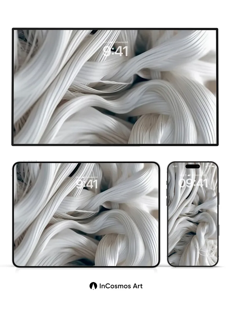 Silken Whispers Wallpaper with Breathable Light