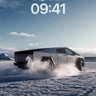 Futurist Ice Run Wallpaper with Angular Steel wallpaper for iPhone, iPad & Mac
