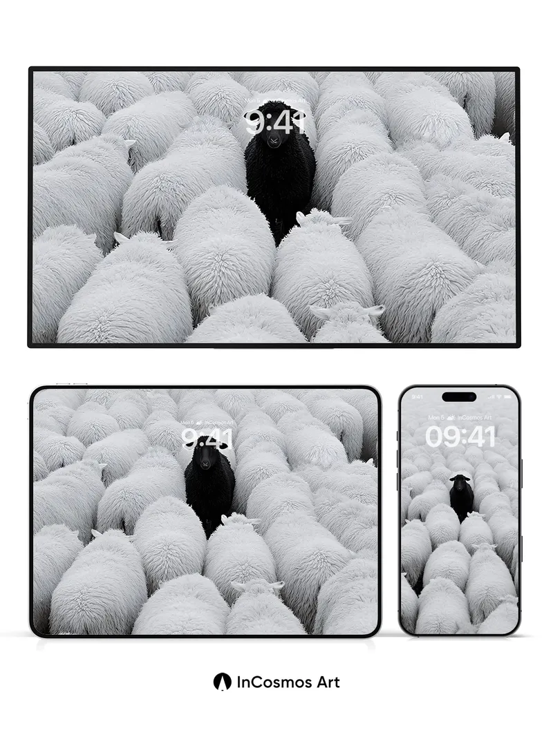 Silent Contrast Wallpaper with One Dark Soul