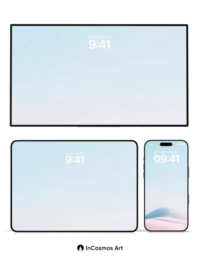 Serenity Dune Wallpaper with Soft Gradient Hues