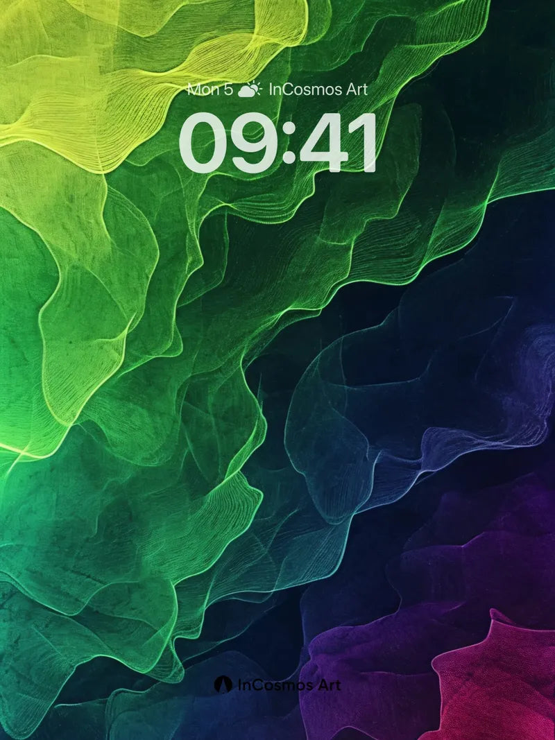 Luminous Veil Wallpaper with Ethereal Flow