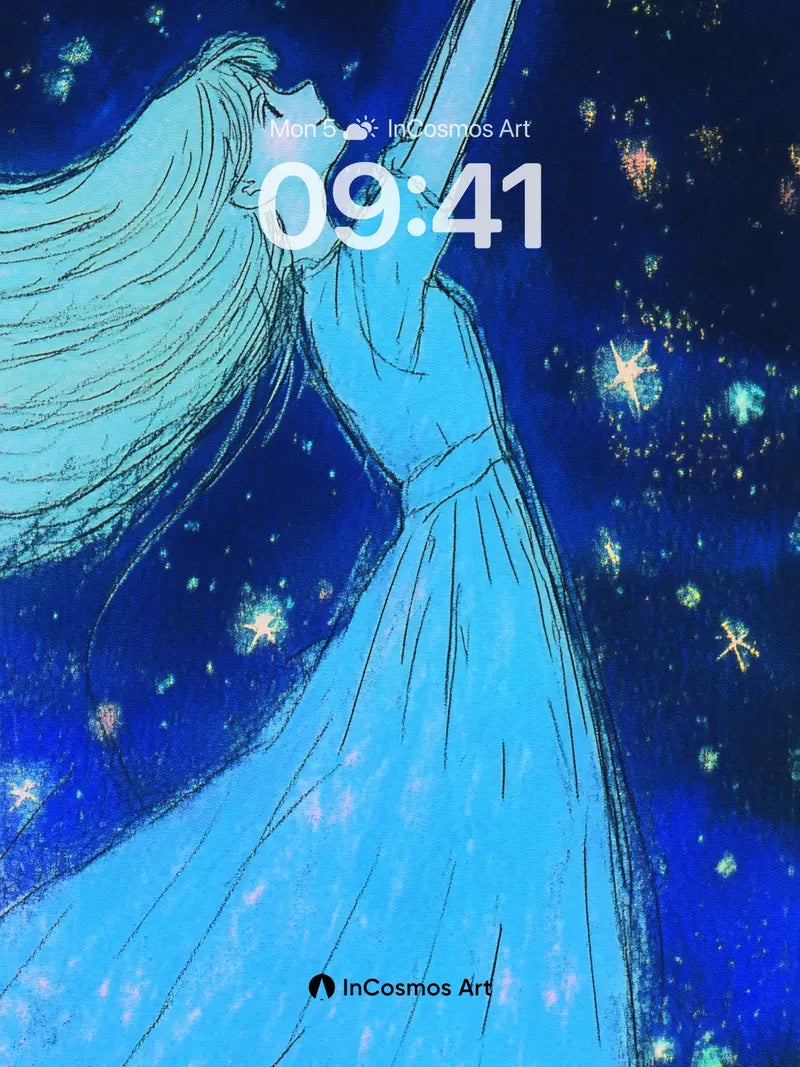 Stellar Reach Wallpaper with Cosmic Veil wallpaper for iPhone, iPad & Mac