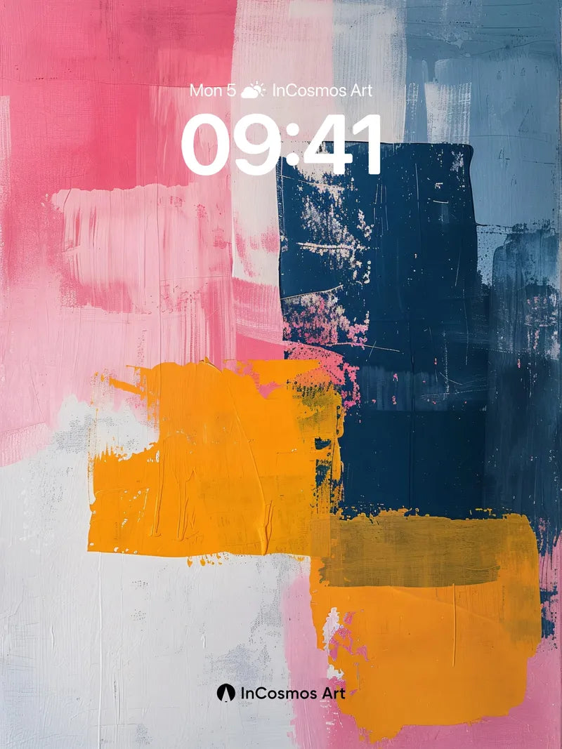 Crimson Pulse Wallpaper with Golden Echoes