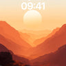 Serenity Sunset Wallpaper with Golden Hues wallpaper for iPhone, iPad & Mac
