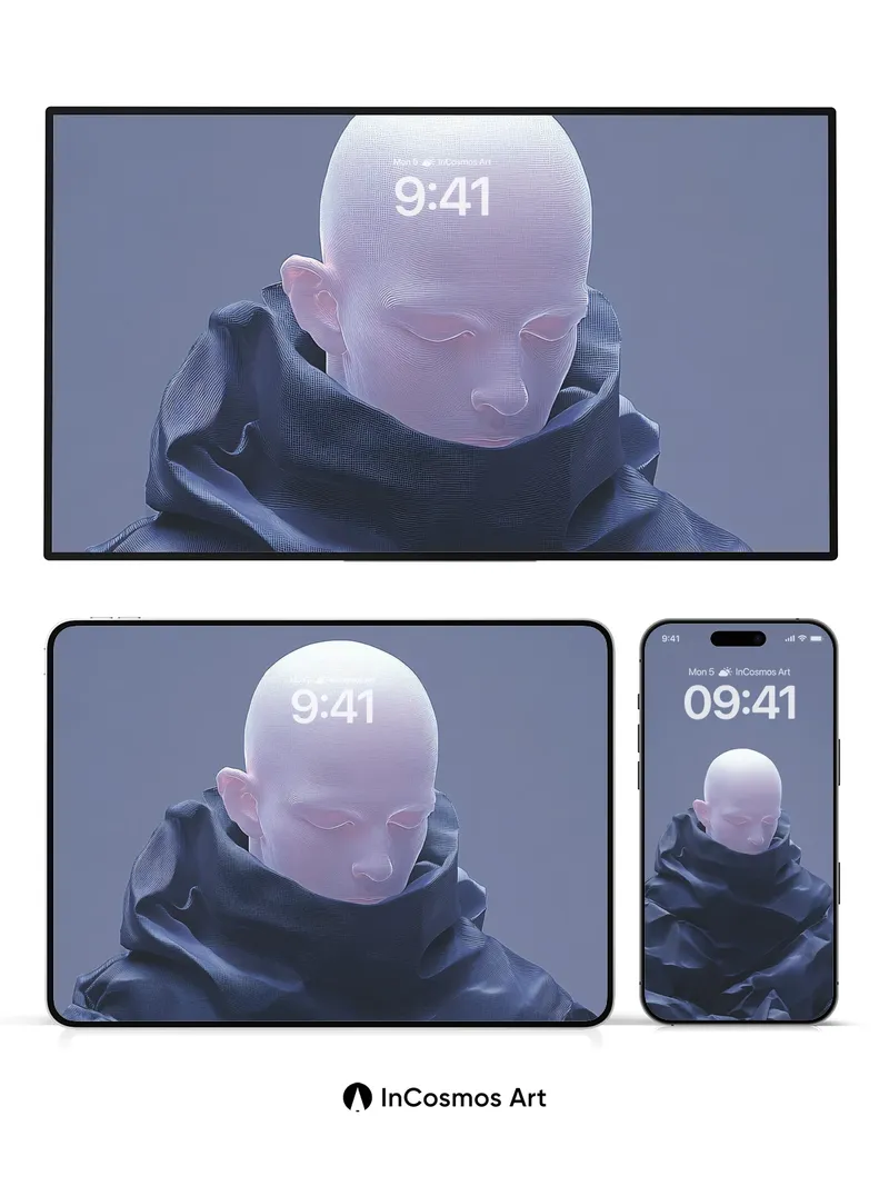 Silent Reverie Wallpaper with Cloaked Light