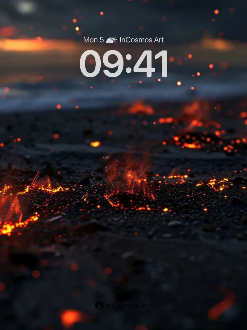 Ember Veil Wallpaper with Ashen Horizon