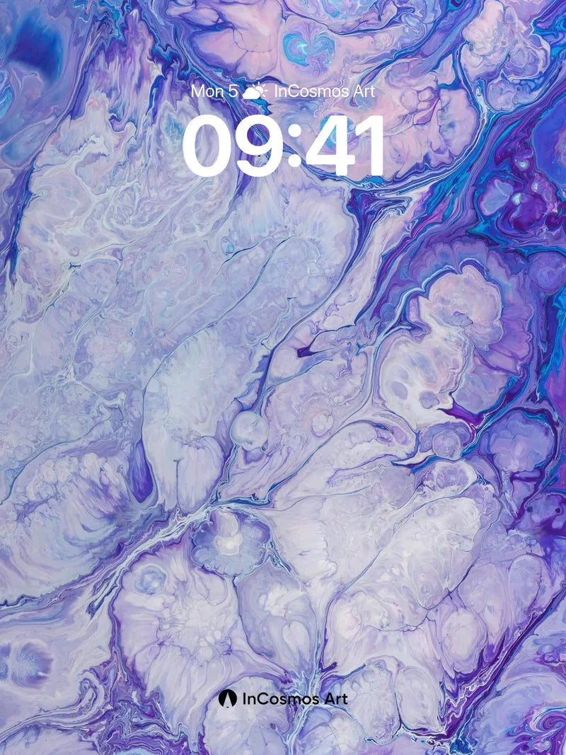 Lavender Veil Wallpaper with Ethereal Swirls