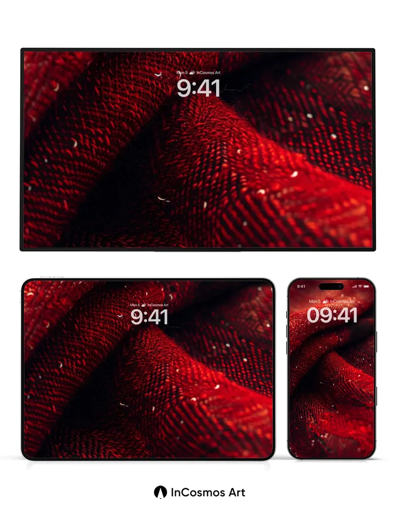 Velvet Ember Wallpaper with Whispering Threads