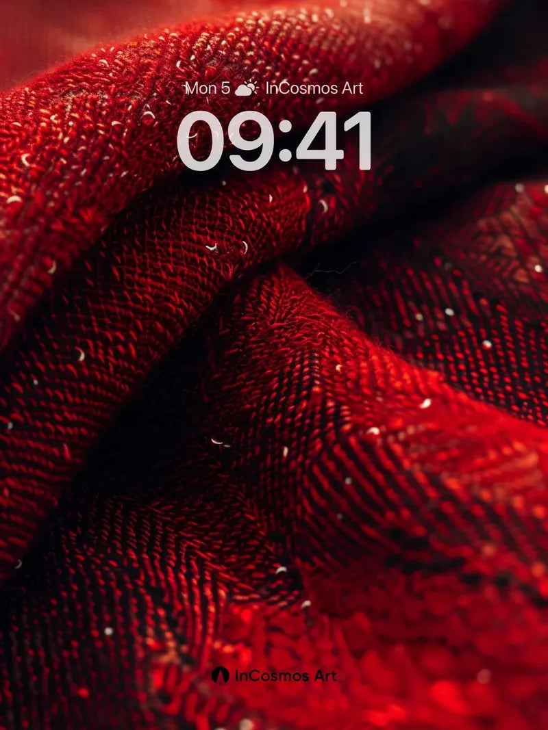 Velvet Ember Wallpaper with Whispering Threads