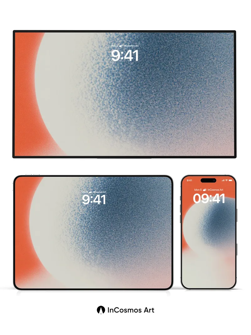 Serenity Sphere Wallpaper with Hazy Gradient