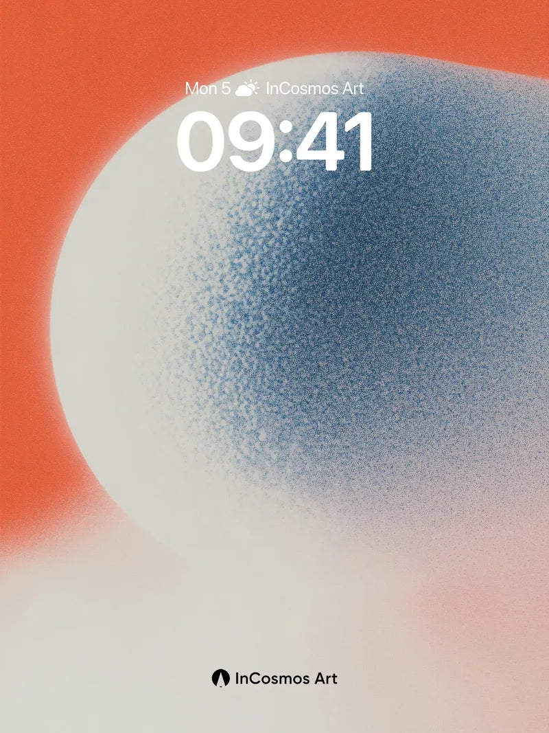 Serenity Sphere Wallpaper with Hazy Gradient