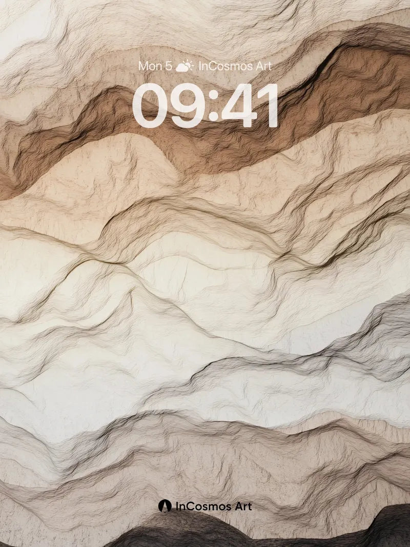 Sediment Hush Wallpaper with Ghost Lines