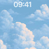 Cumulus Dreamscape Sky Wallpaper Soft Pastel