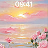 Rose-Tinted Horizon Wallpaper with Sunset Glow wallpaper for iPhone, iPad & Mac