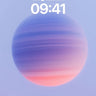 Serene Horizon Wallpaper with Floating Nebula wallpaper for iPhone, iPad & Mac