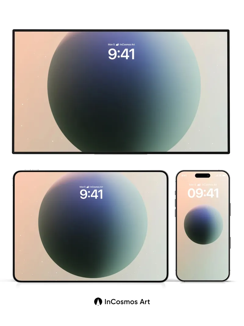 Serene Orb Wallpaper with Cosmic Hush