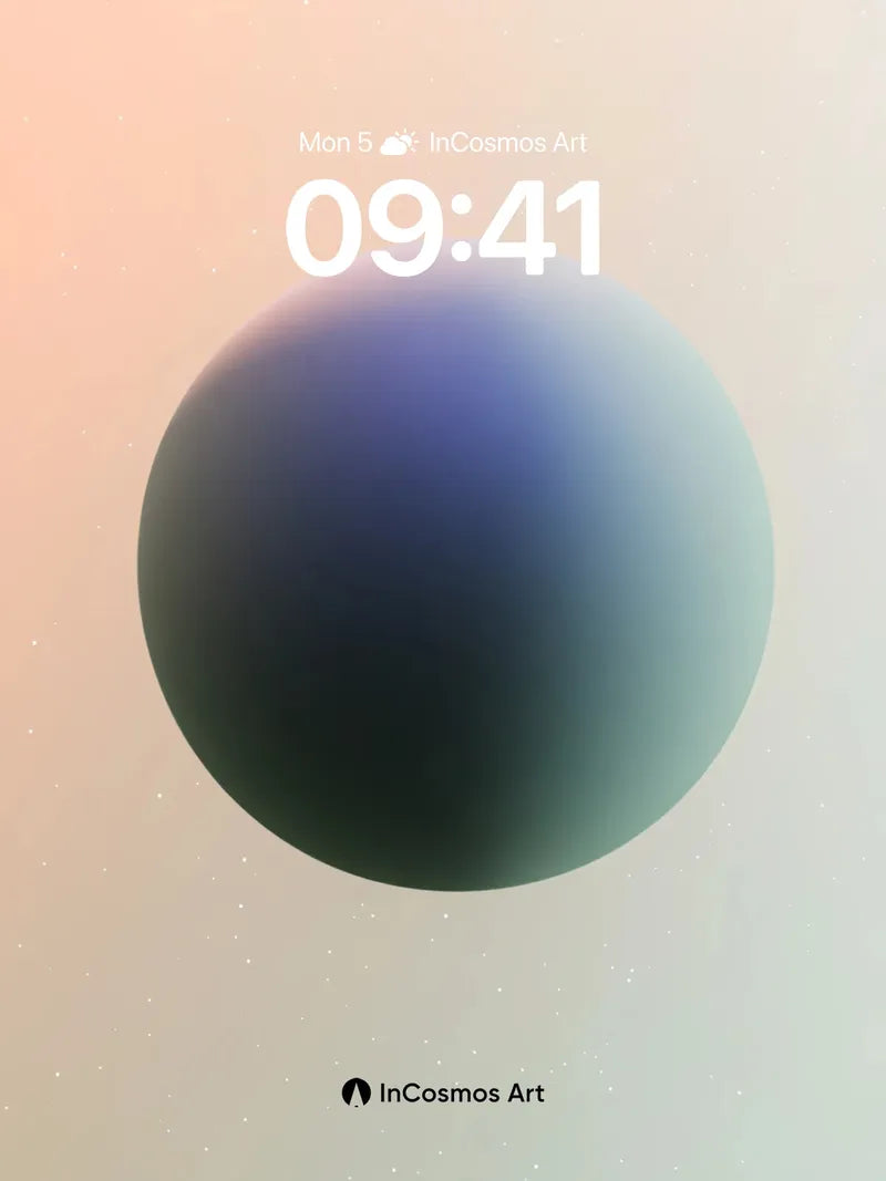 Serene Orb Wallpaper with Cosmic Hush