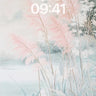 Mist-Silk Reeds Wallpaper with Ethereal Light wallpaper for iPhone, iPad & Mac
