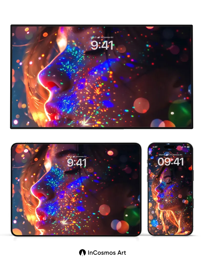 Stellar Reflection Wallpaper with Cosmic Dust