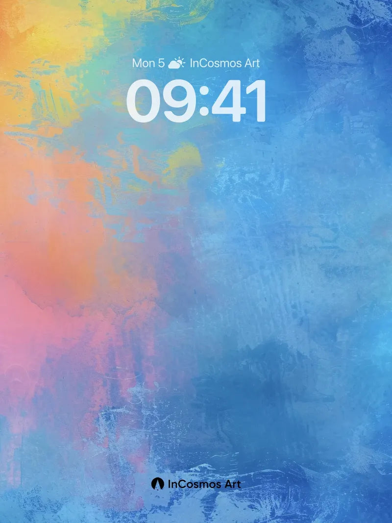 Crimson Mirage Wallpaper with Floating Light