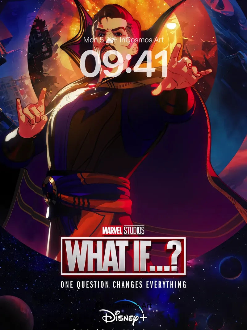 Cosmic Sorcerer Wallpaper with Animated Stars