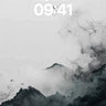 Serenity Ink Wallpaper with Floating Mountains wallpaper for iPhone, iPad & Mac