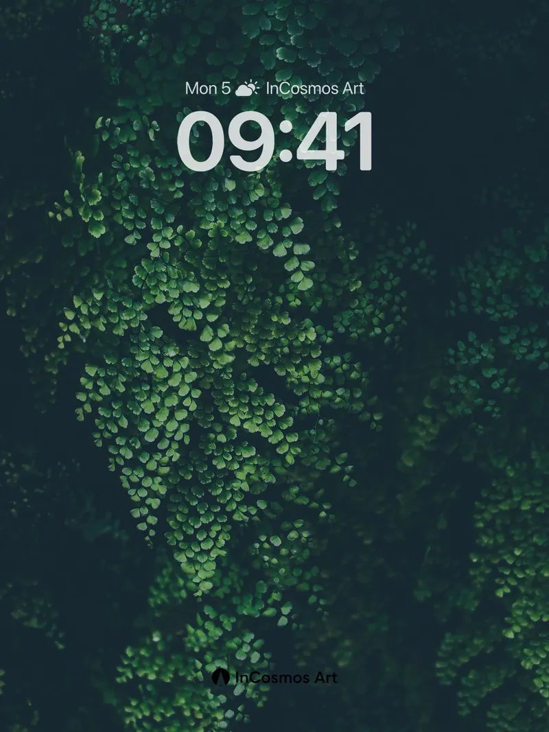 Whispering Vine Wallpaper with Emerald Drift