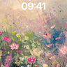 Whispering Meadow Wallpaper with Soft Light Veils wallpaper for iPhone, iPad & Mac