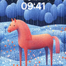 Coral Mirage Wallpaper with Starlit Forest wallpaper for iPhone, iPad & Mac
