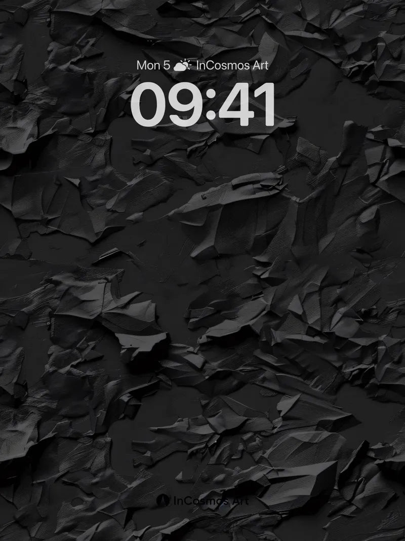 Shadowed Crumple Wallpaper with Tactile Depth