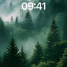 Whispering Pine Wallpaper with Mist Veil wallpaper for iPhone, iPad & Mac