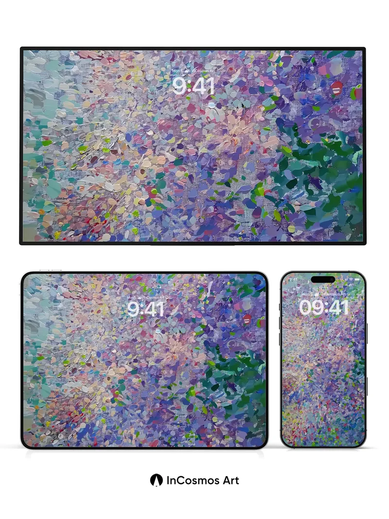 Whispering Bloom Wallpaper with Dappled Light