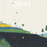 Whispering Hills Minimalist Landscape Wallpaper