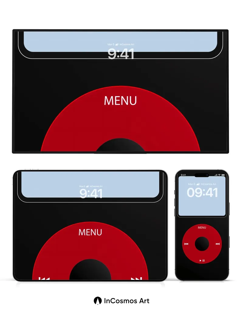 Nostalgic Pulse Wallpaper with Crimson Click