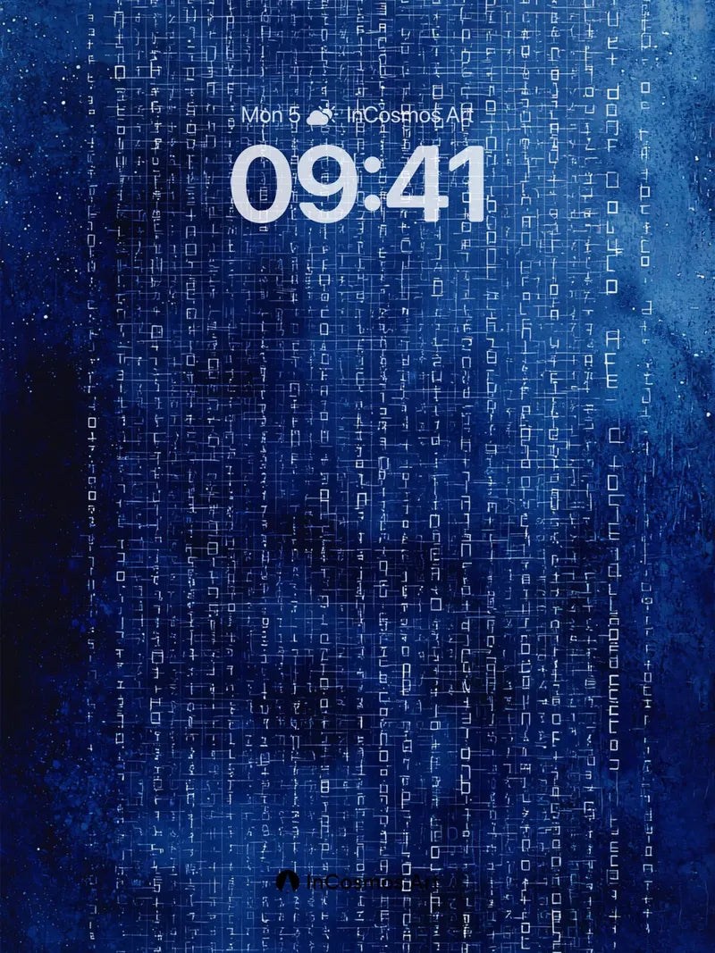 Neon Code Wallpaper with Digital Rain