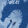 Frozen Shadow Dragon Wallpaper with Silent Walkers wallpaper for iPhone, iPad & Mac