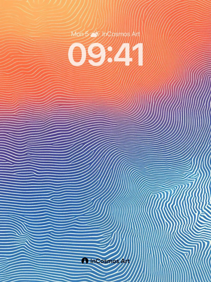 Sonic Wave Wallpaper with Luminous Lines