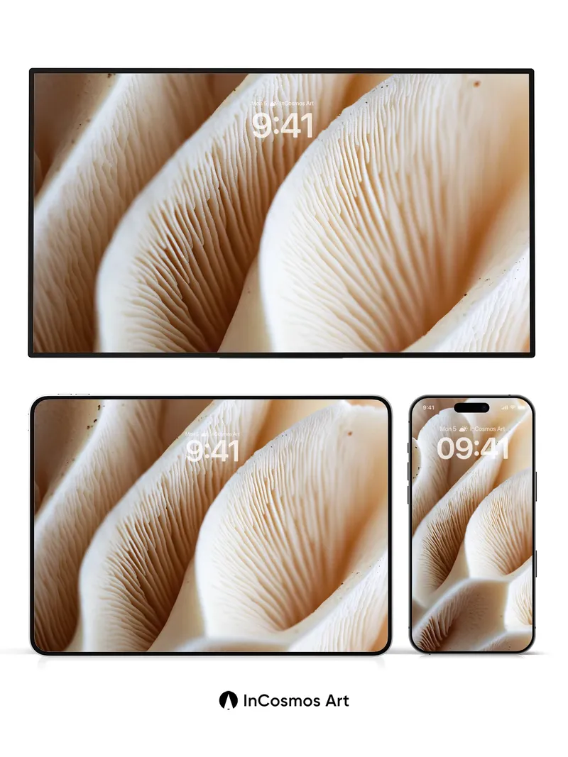 Silken Gills Wallpaper with Hidden Depths