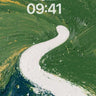 Emerald River Abstract Wallpaper