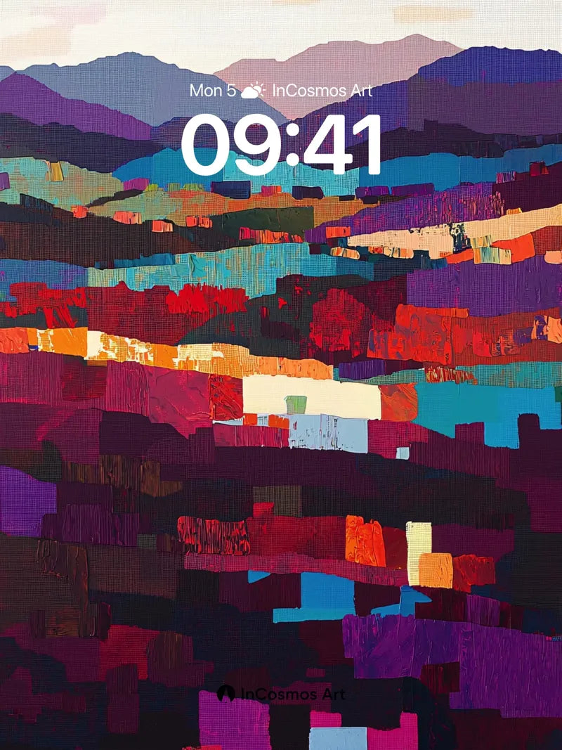 Velvet Valley Wallpaper with Electric Layers wallpaper for iPhone, iPad & Mac