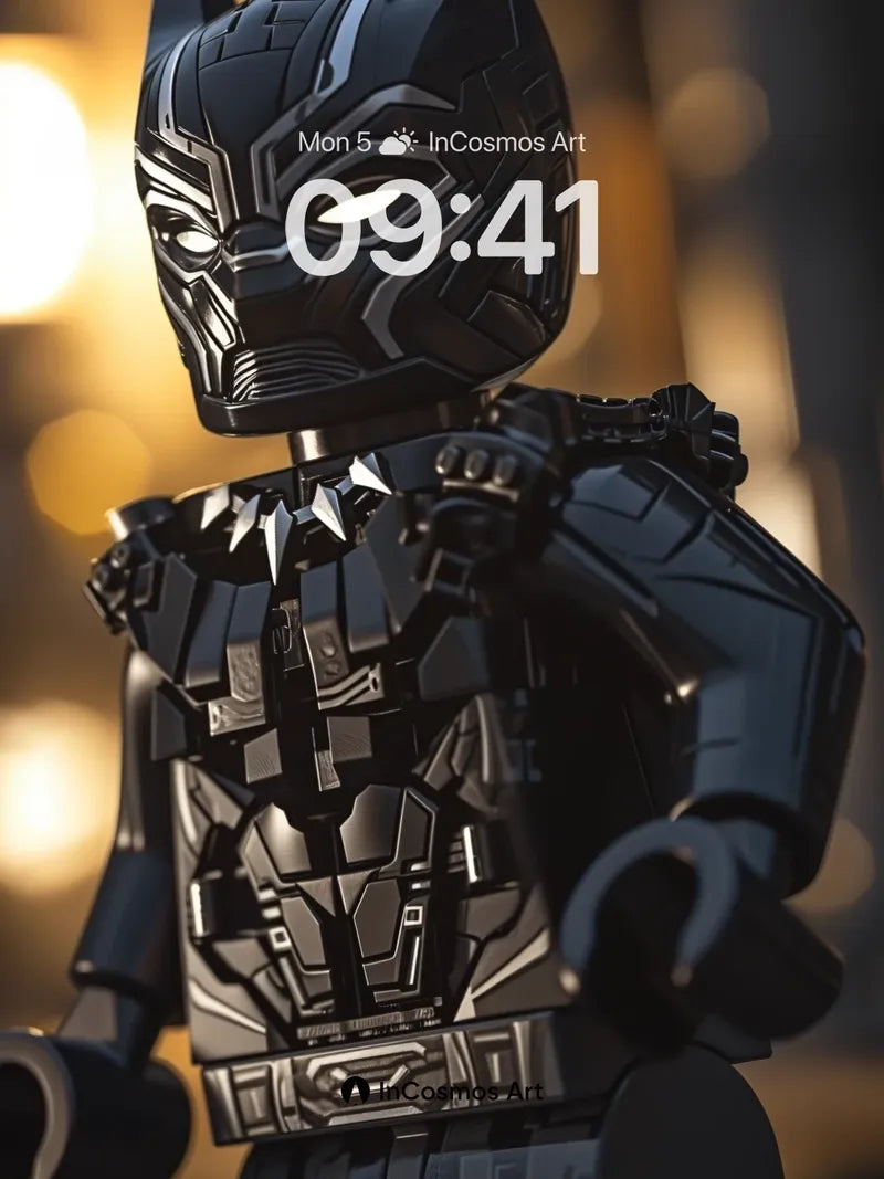 Shadowed Sentinel Wallpaper with Armor Light