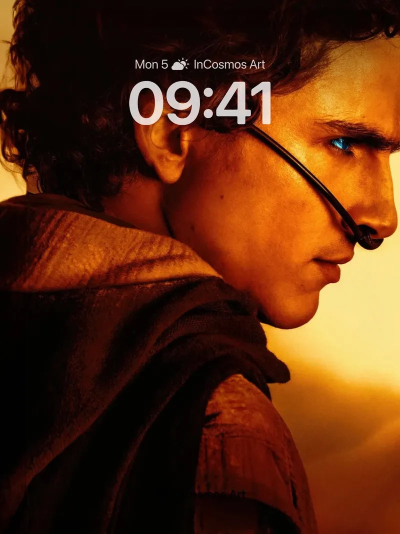 Golden Hour Portrait Wallpaper with Shadowed Gaze