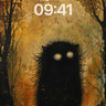 Whispering Shadow Wallpaper with Glowing Eyes wallpaper for iPhone, iPad & Mac