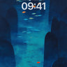 Serenity Abyss Wallpaper with Floating Orbs wallpaper for iPhone, iPad & Mac