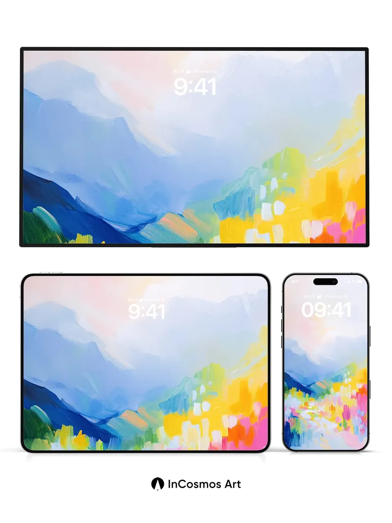 Surreal Bloom Wallpaper with Sunlit Hues