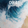 Crisp Surge Wallpaper with Hokusai Echo wallpaper for iPhone, iPad & Mac